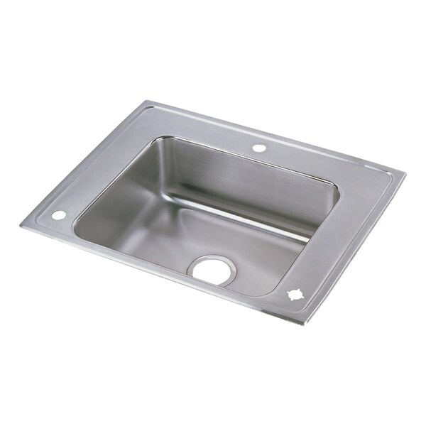 Lustertone Stainless Steel 28 X 22 X 7-5/8 Single Bowl Top Mount Classroom Sink